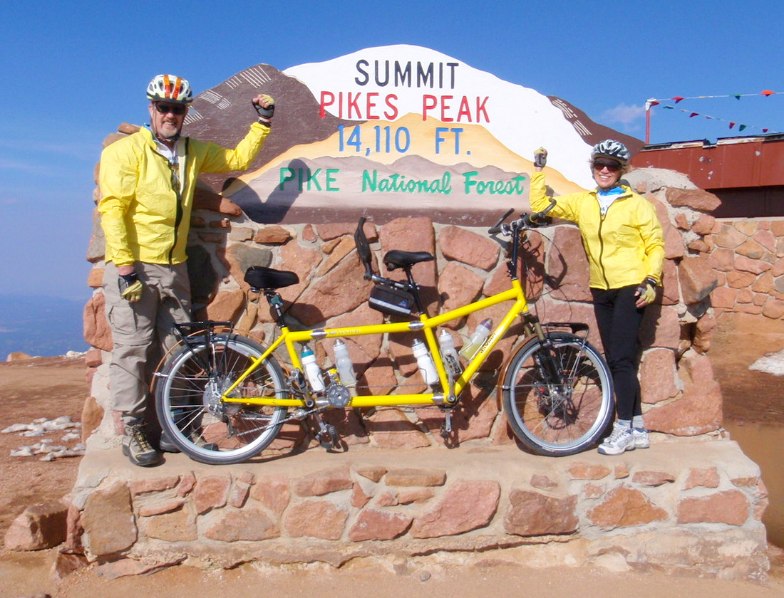 Dennis and Terry Struck summitted Pike's Peak.